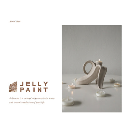 Jellypaint Original 'Burning Anxiety'  Creative Bedroom Candle Holder National Tide Handcrafted Art Ornament