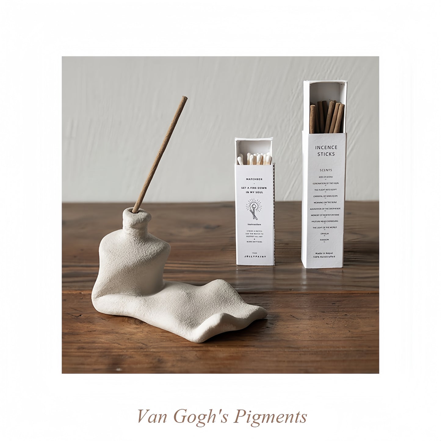 Jellypaint Aromatherapy Gift Box 'Van Gogh's Palette' | Handcrafted Art Incense Holder Premium Sensory Gift